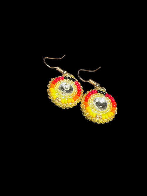 red round Earrings